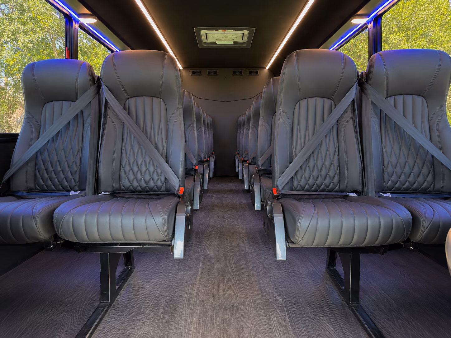 commerce city 15 passenger minibus inside
