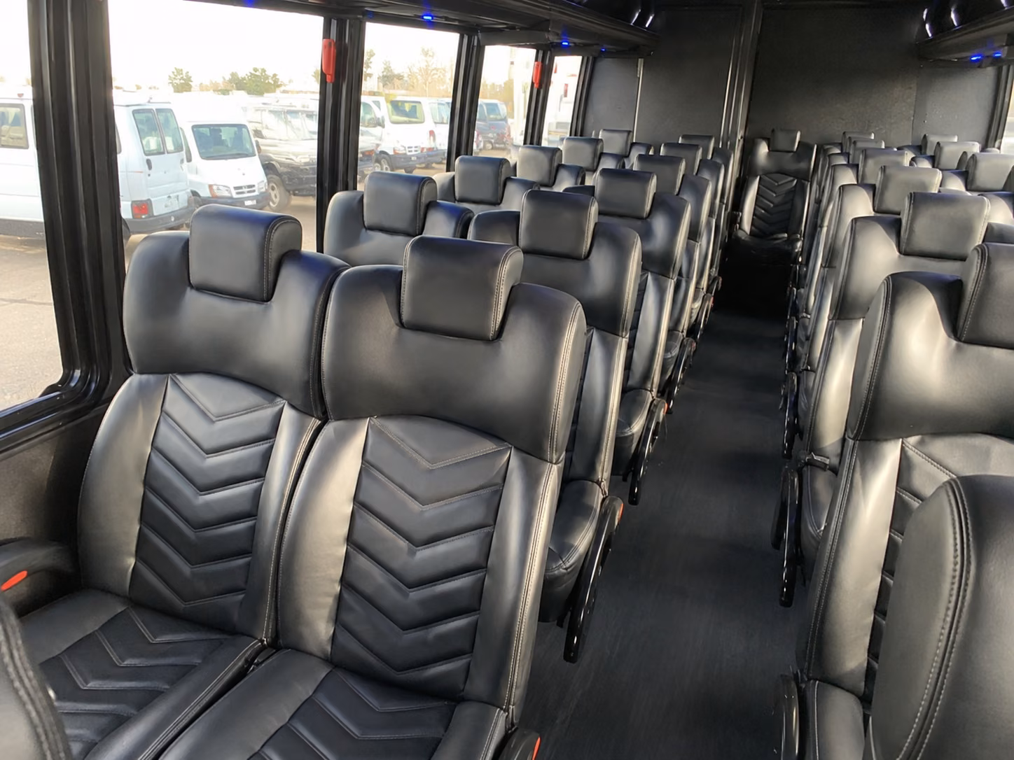 commerce city 15 passenger minibus interior