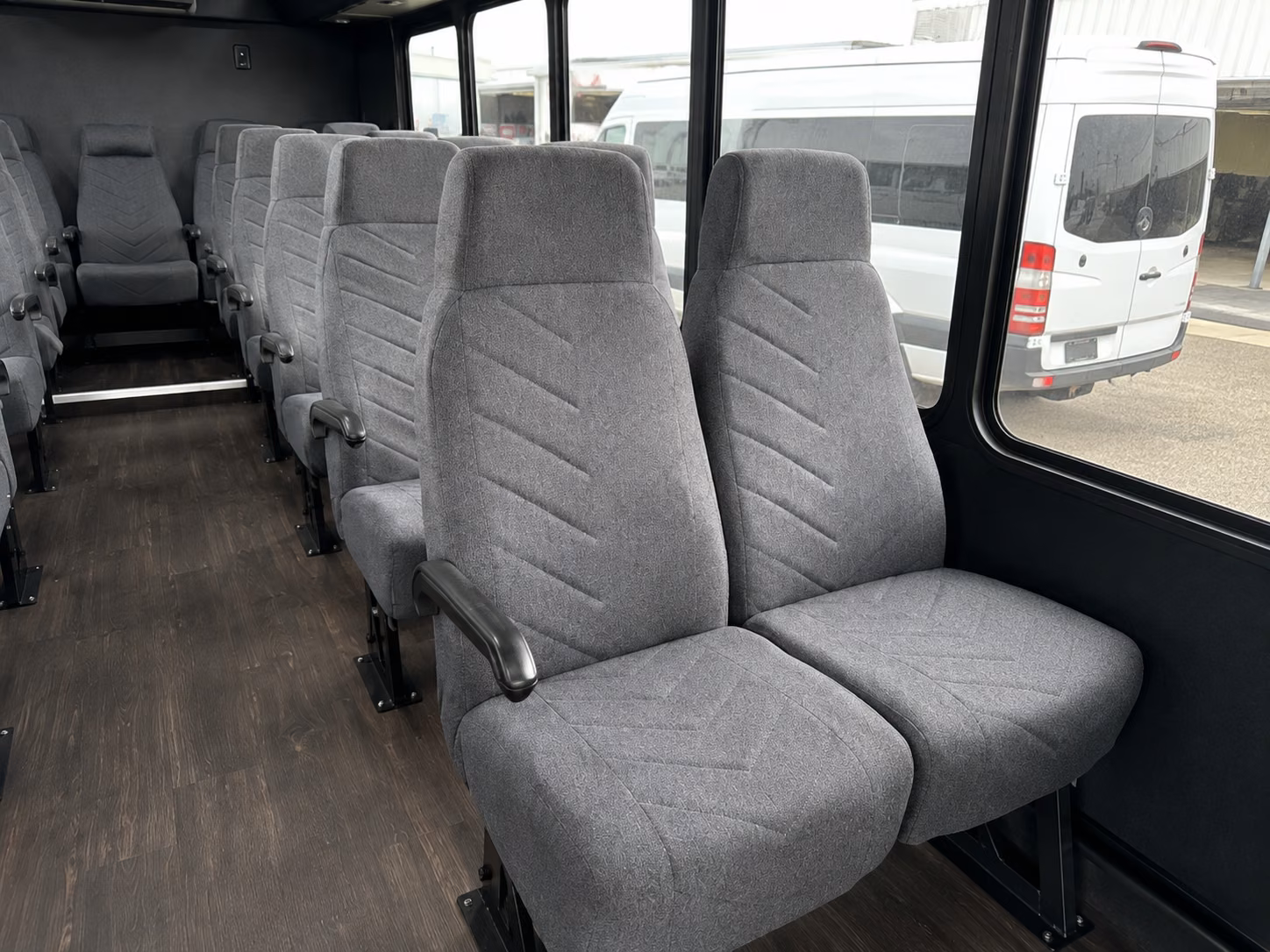 commerce city 18 passenger minibus inside