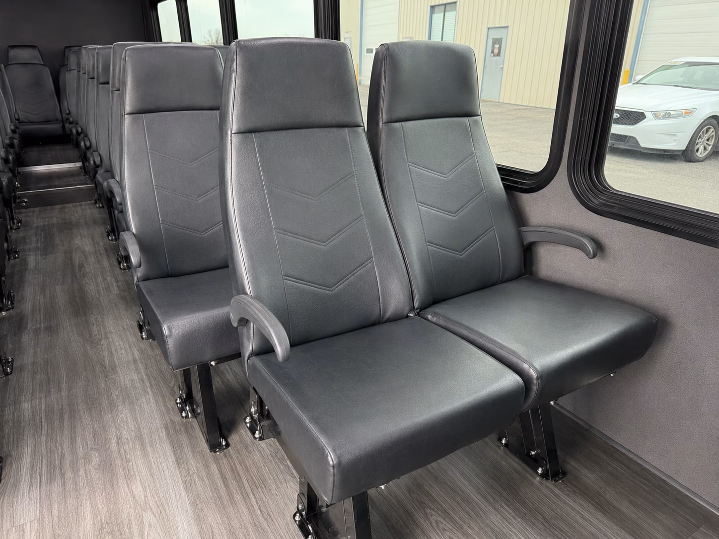 commerce city 20 passenger minibus inside