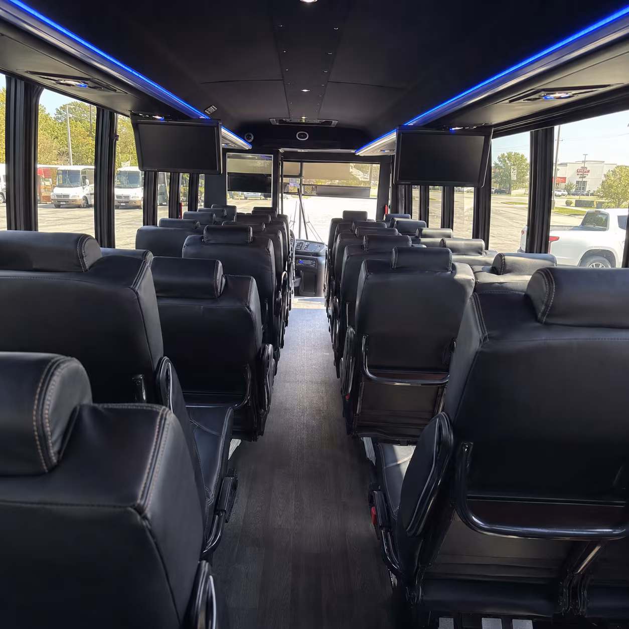 commerce city 25 passenger minibus interior