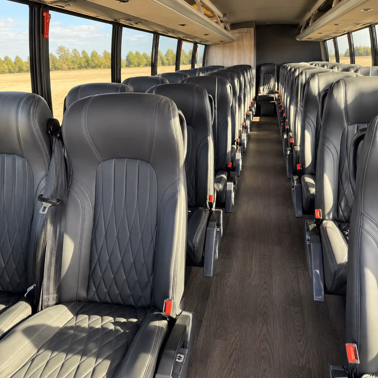 commerce city 30 passenger minibus inside
