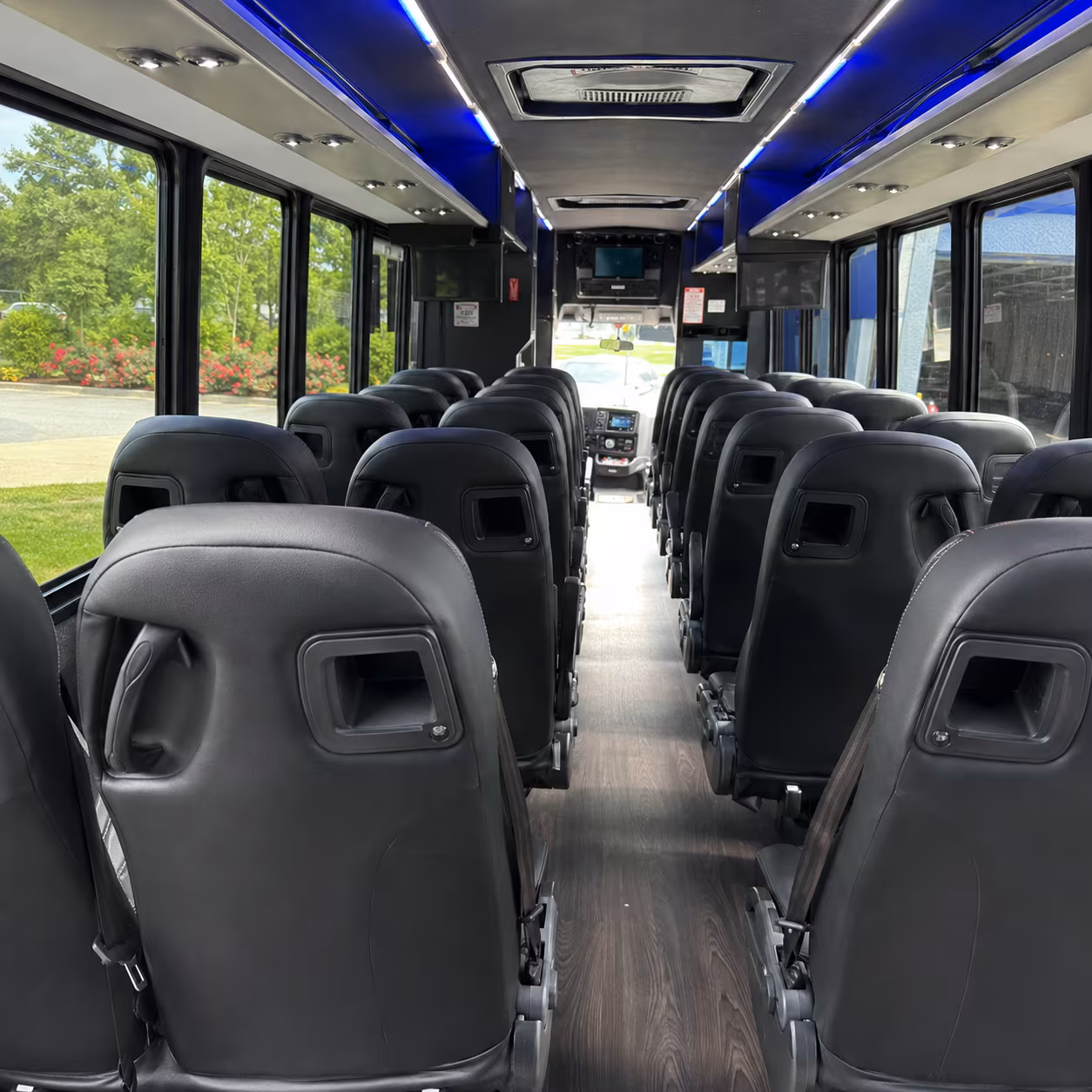 commerce city 30 passenger minibus interior