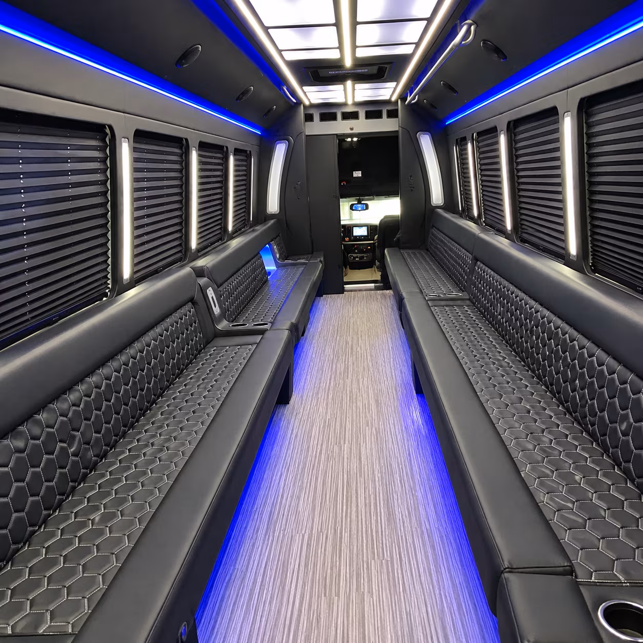 commerce city party bus interior