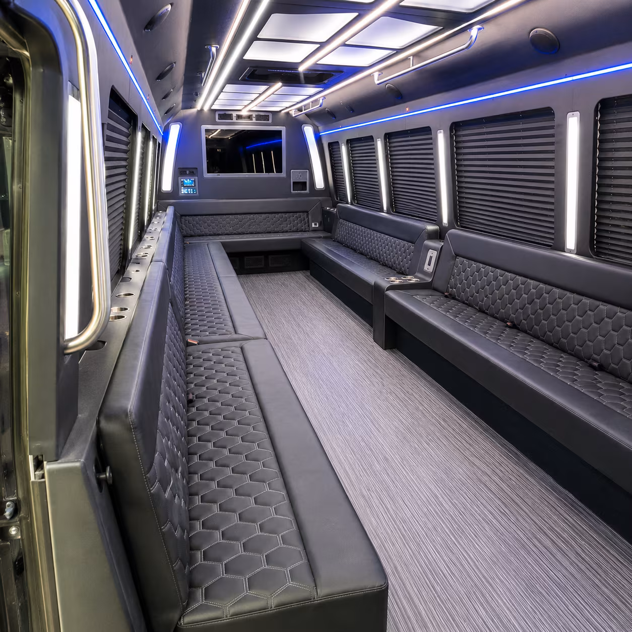 commerce city party bus rental interior