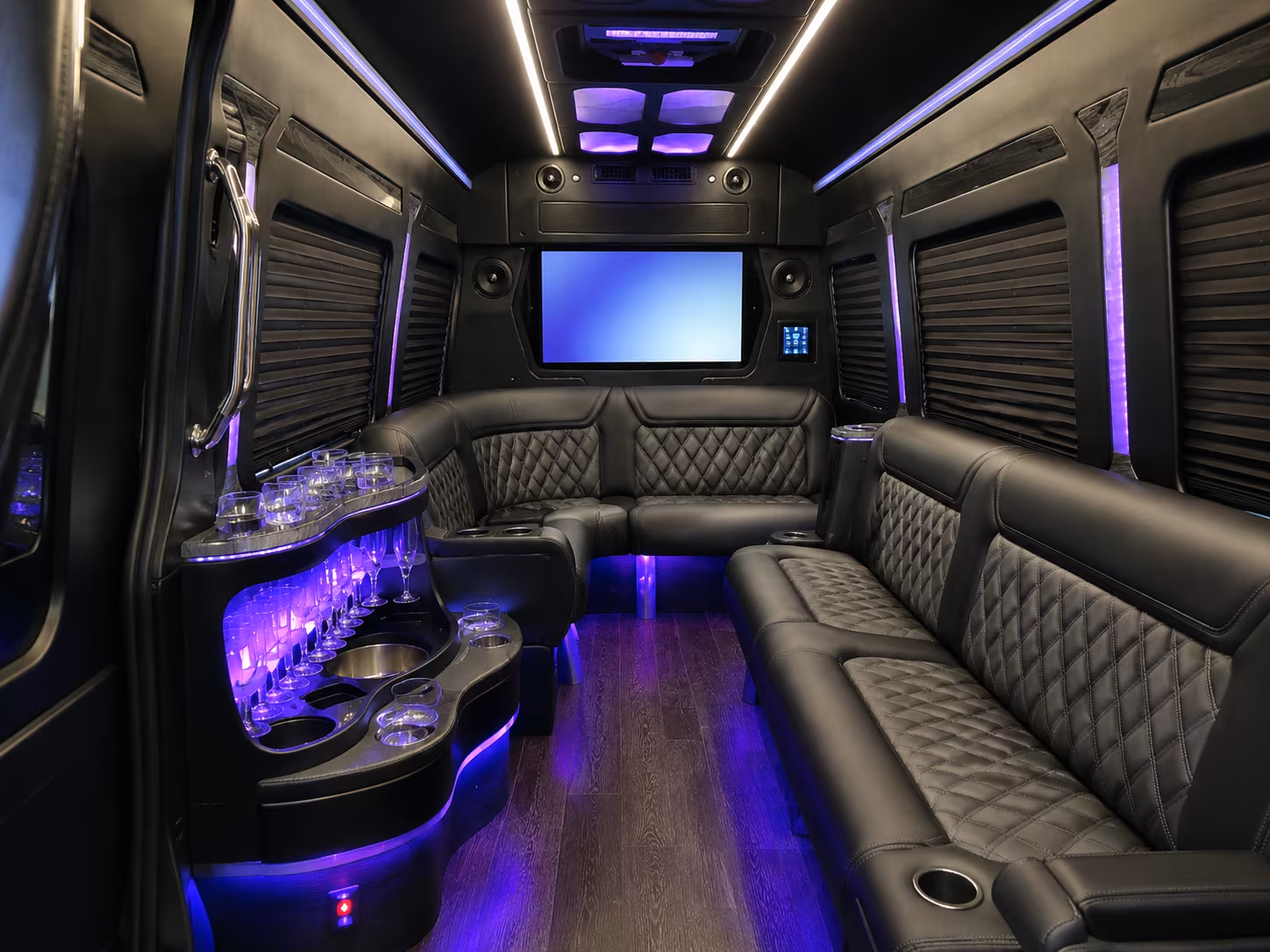 commerce city sprinter limousine inside