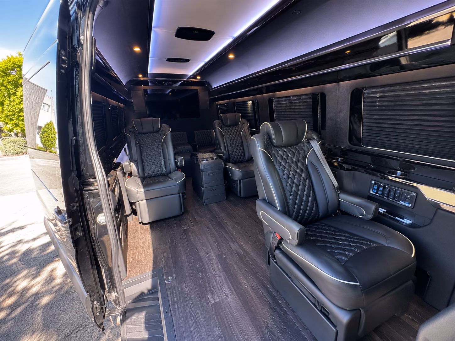 commerce city sprinter van with driver interior